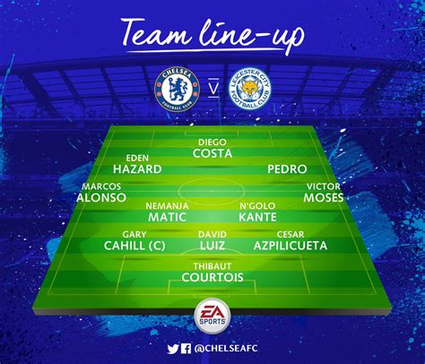 leicester city vs chelsea f.c. lineups|Chelsea v Leicester City .